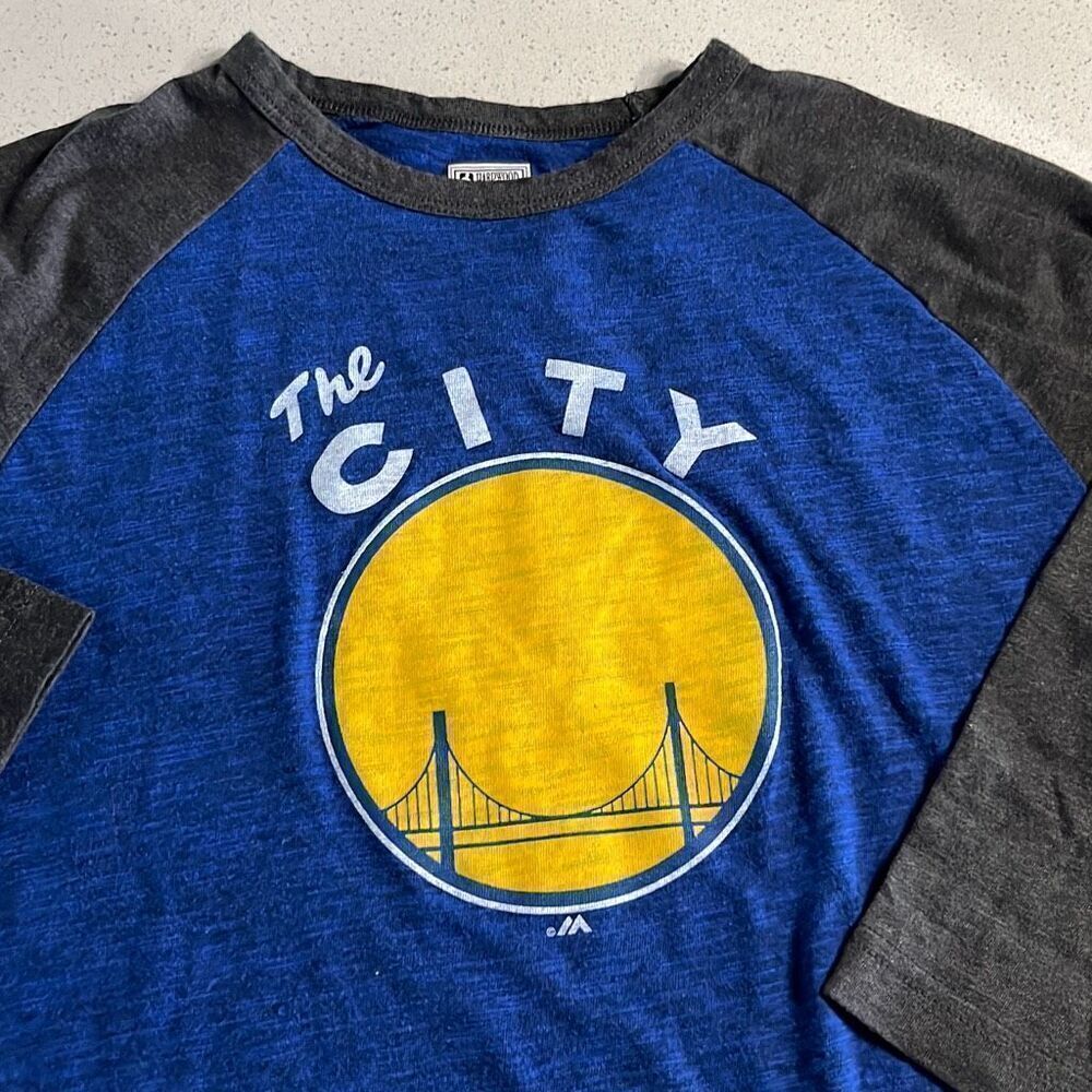 Majestic Hardwood Classics “The City” T Shirt 3/4 Sleeve Mens M